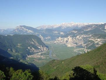 E5 Bozen - Trient: Blick von Gfrill in das Etschtal