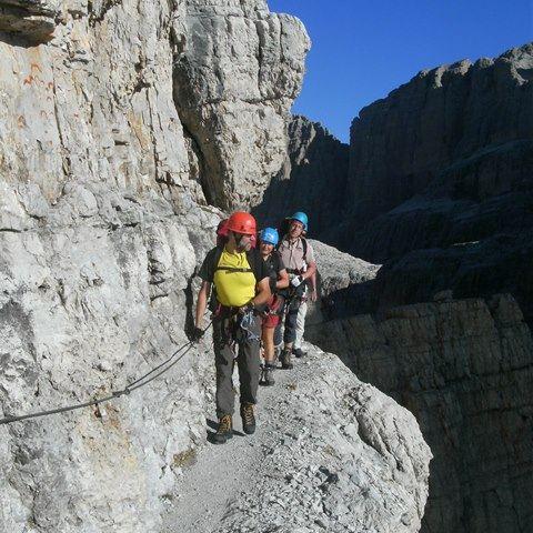 Brenta Bochette Höhenweg: Bänderquerungen