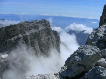Brenta Bochette Höhenweg: Nebelstimmungen