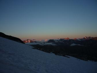 Gran Paradiso 400er Besteigung: Morgendämmerung