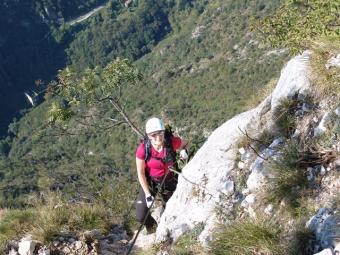 Klettersteig gehen - über den Fausto Sussatti zur Cima Capi / Riva del Garda