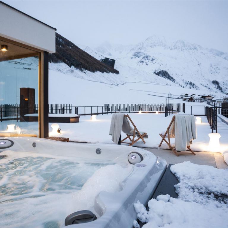 Skitouren am Reschenpass: Wellnessbereich