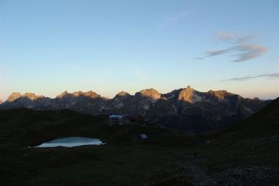 Steinbocktour durch die Allgäuer Alpen: Abendstimmung