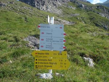 Steinbocktour durch die Allgäuer Alpen: Abmarsch von der Kemptner Hütte