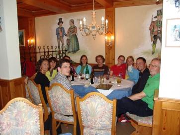 Steinbocktour durch die Allgäuer Alpen: Abendessen in der Alpenrose in Hinterhornbach