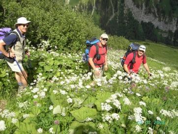 Steinbocktour durch die Allgäuer Alpen: Abmarsch vom Prinz Luitpold Haus zum Laufbacher Eck