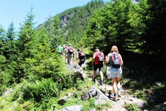 E5 Alpenüberquerung Bergschule Oberallgäu: Aufstieg Memminger Hütte