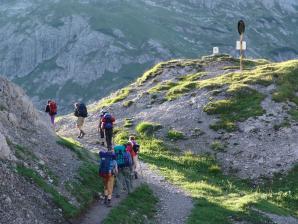 E5 Alpenüberquerung Bergschule Oberallgäu: Grenze Bayern - Tirol