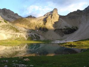 E5 Alpenüberquerung Bergschule Oberallgäu: unterer Seewiesee