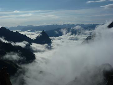 E5 Alpenüberquerung Bergschule Oberallgäu: Nebelmeer Inntal