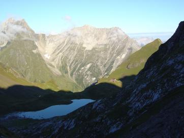 E5 Alpenüberquerung Bergschule Oberallgäu: Aufstieg Seescharte