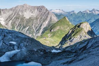 E5 Alpenüberquerung Bergschule Oberallgäu: mittlerer Seewiesee