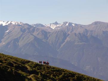 E5 Alpenüberquerung Bergschule Oberallgäu: Ötztaler Alpen Blick