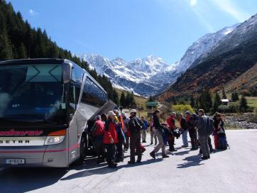 E5 Alpenüberquerung Bergschule Oberallgäu: Bussfahrt nach Mittelberg