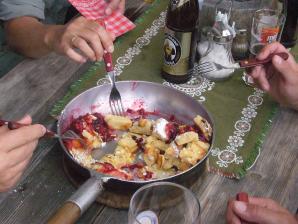 E5 Alpenüberquerung Bergschule Oberallgäu: Kaiserschmarrn Gletscherstube