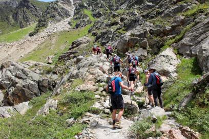 E5 Alpenüberquerung Bergschule Oberallgäu: Felsenweg Braunschweiger Hütte