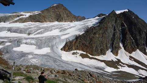 E5 Alpenüberquerung Bergschule Oberallgäu: Braunschweiger Hütte Ausblick