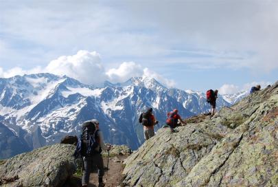 E5 Alpenüberquerung Bergschule Oberallgäu: Panoramaweg Vent  - 3000er Blick