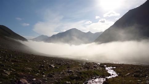 E5 Alpenüberquerung Bergschule Oberallgäu: über den Wolken