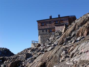 E5 Alpenüberquerung Bergschule Oberallgäu: Similaunhütte Ankunft