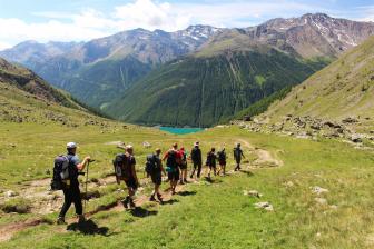 E5 Alpenüberquerung Bergschule Oberallgäu: Abstieg Vernagt