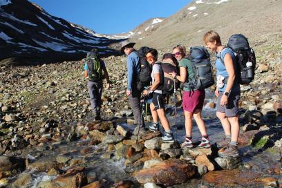 E5 Alpenüberquerung Bergschule Oberallgäu: Moränen Aufstieg