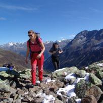 Alpenüberquerung E5 Oberstdorf-Meran: Venter Panoramweg vom Tiefenbachgletscher