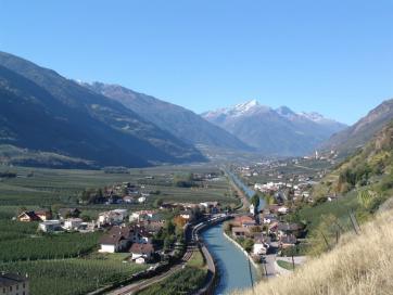 Alpenüberquerung E5 Oberstdorf-Meran: Rückreise durch das Vinschgau