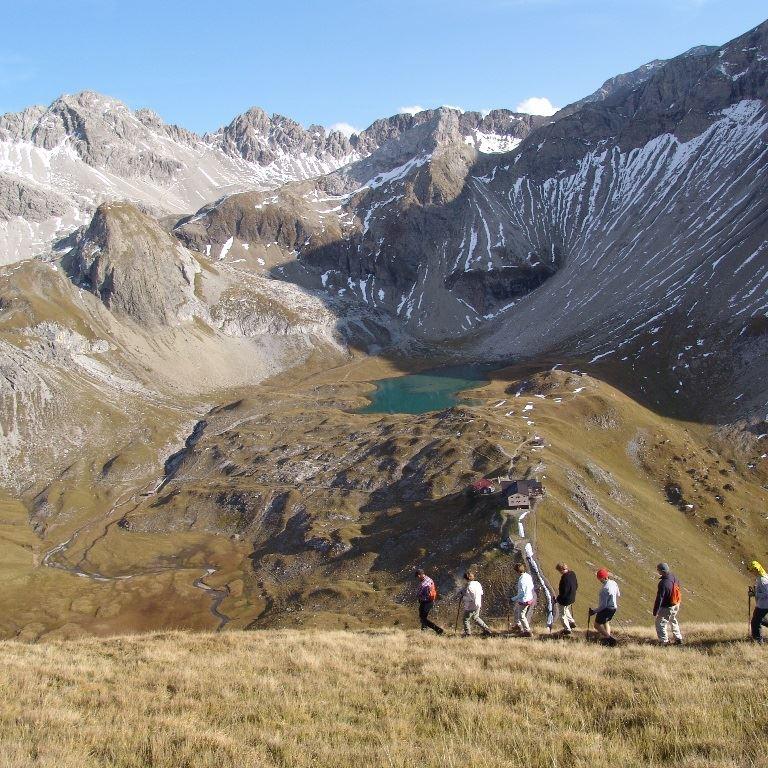 Alpenüberquerung E5 Oberstdorf-Meran: Abstieg vom  Seekogel