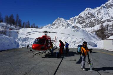 Haute Route Exklusiv: Heliport Cervinia
