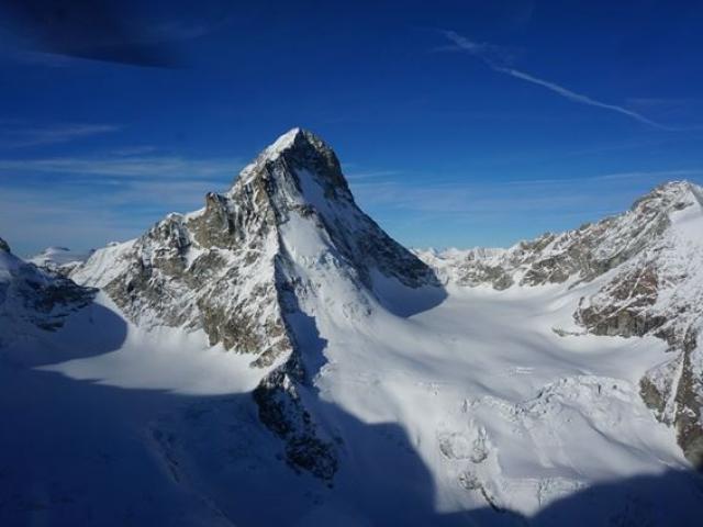 Haute Route: Gletscherblick von oben