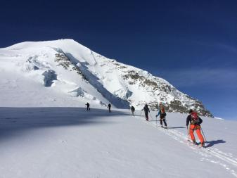 Piz Palue Skibesteigung: Aufstieg