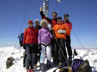 Piz Palue Skibesteigung: Gipfel