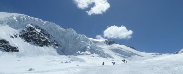 Skitour Wildspitze:  Abfahrt über den Taschachferner