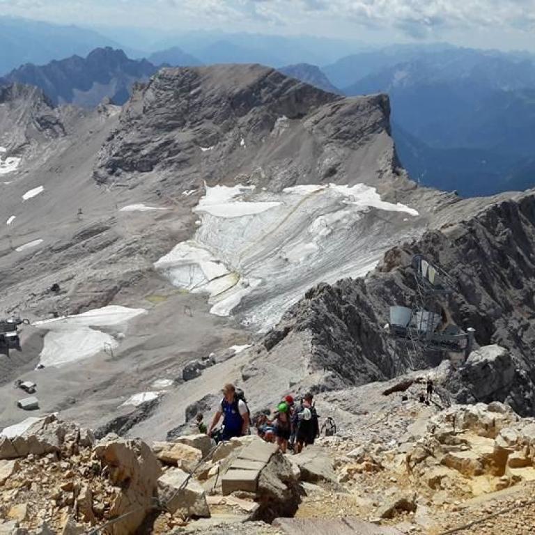 Wanderwoche Rund um die Zugspitze: Blick von der Zugspitze